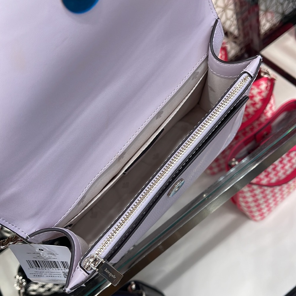 Kate Spade Remi Flap Chain Crossbody lilac moon - Picture 11 of 16